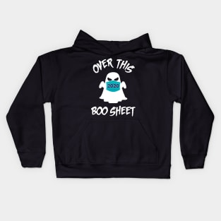 2020 Over This Boo Sheet Halloween Funny Ghost Horror Gift Kids Hoodie